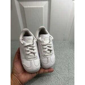 Puma Roma Basic Toddler Kids White Sneakers Size 7C Lace-Up Athletic Shoes